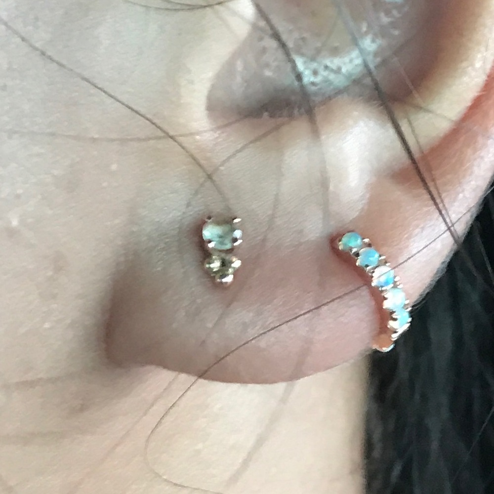 Sleeping Goddess Jewelry Tri-Bead Earring